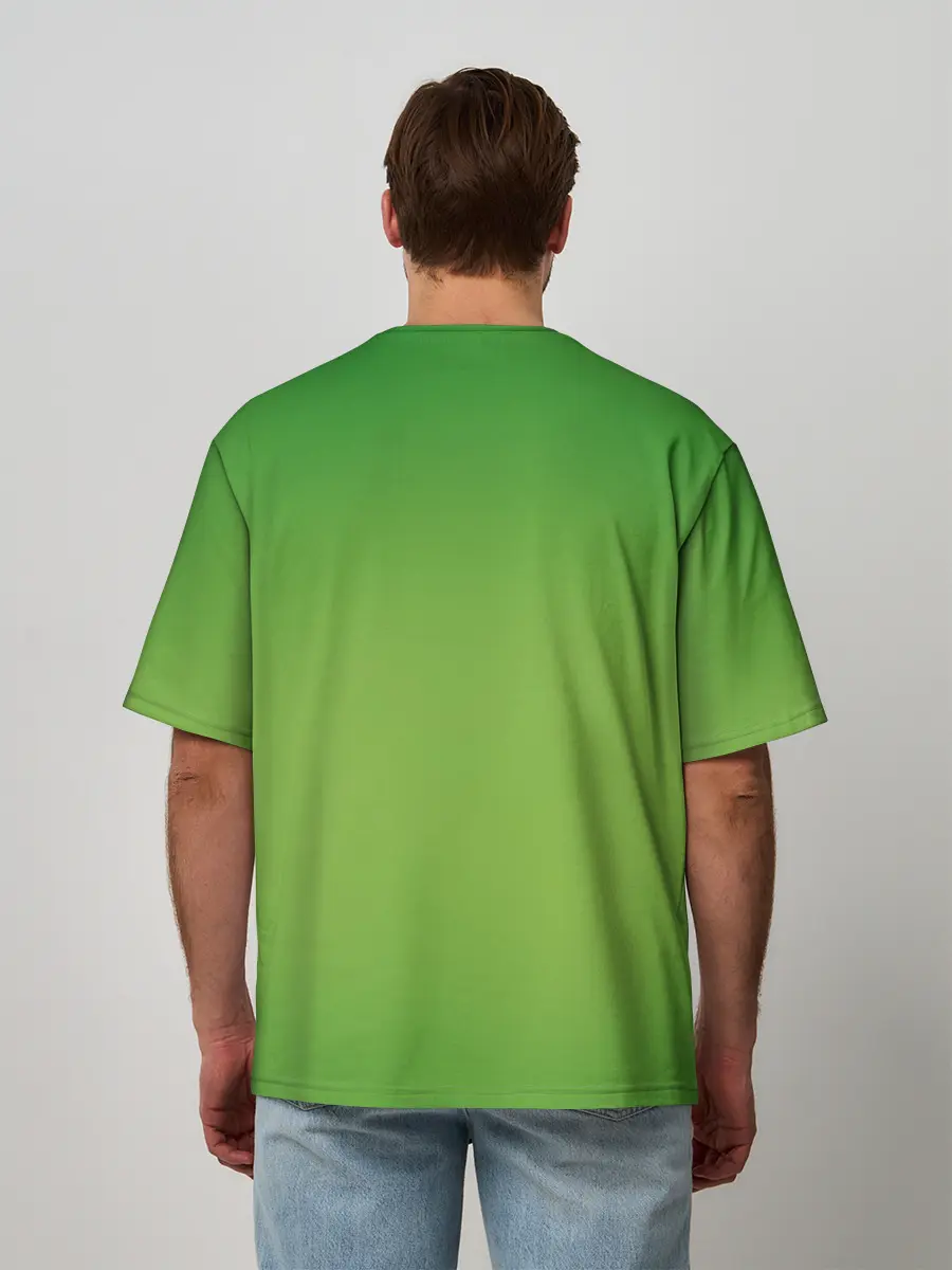 Мужская футболка оверсайз / Гринч