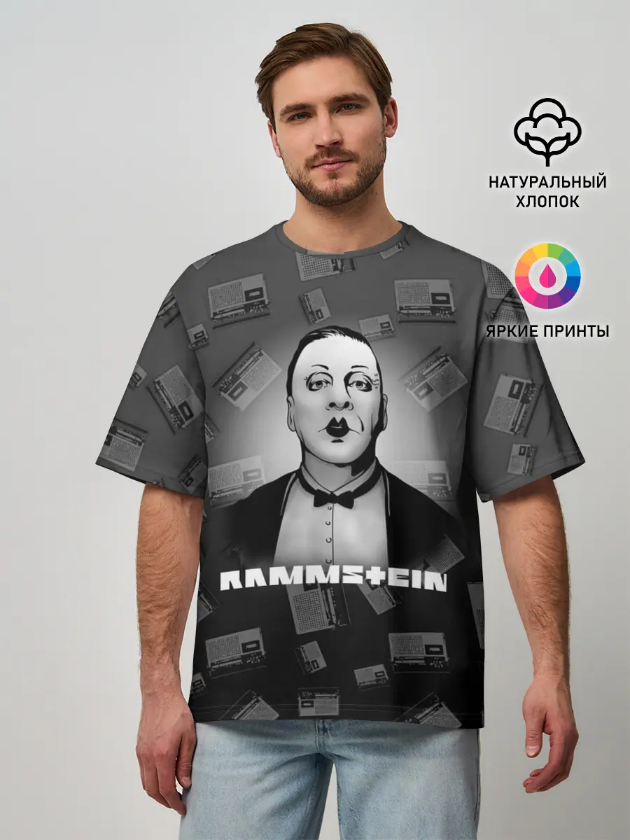 Мужская футболка оверсайз / Rammstein