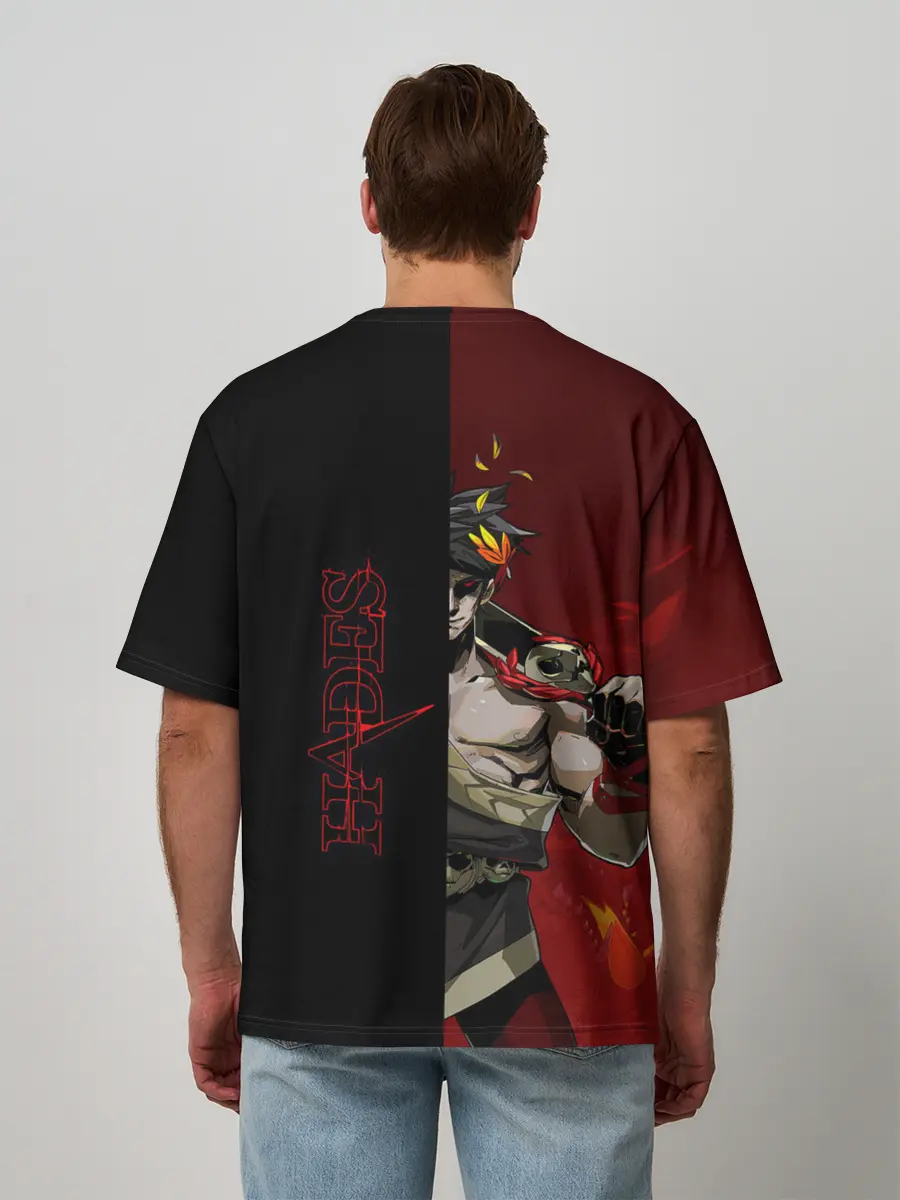 Мужская футболка оверсайз / Hades