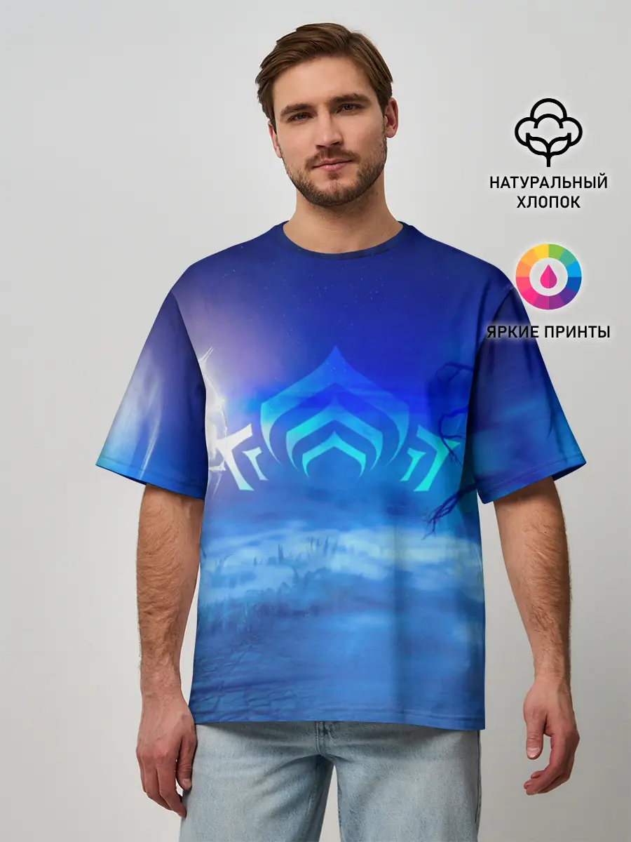 Мужская футболка оверсайз / WARFRAME