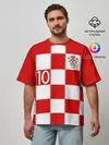 Мужская футболка оверсайз / Модрич Хорватия