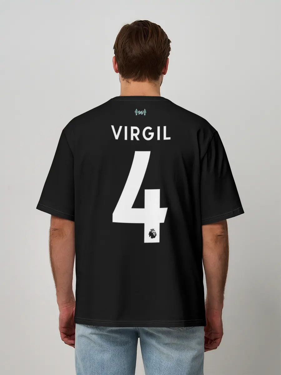 Мужская футболка оверсайз / Virgil van Dijk third 19-20