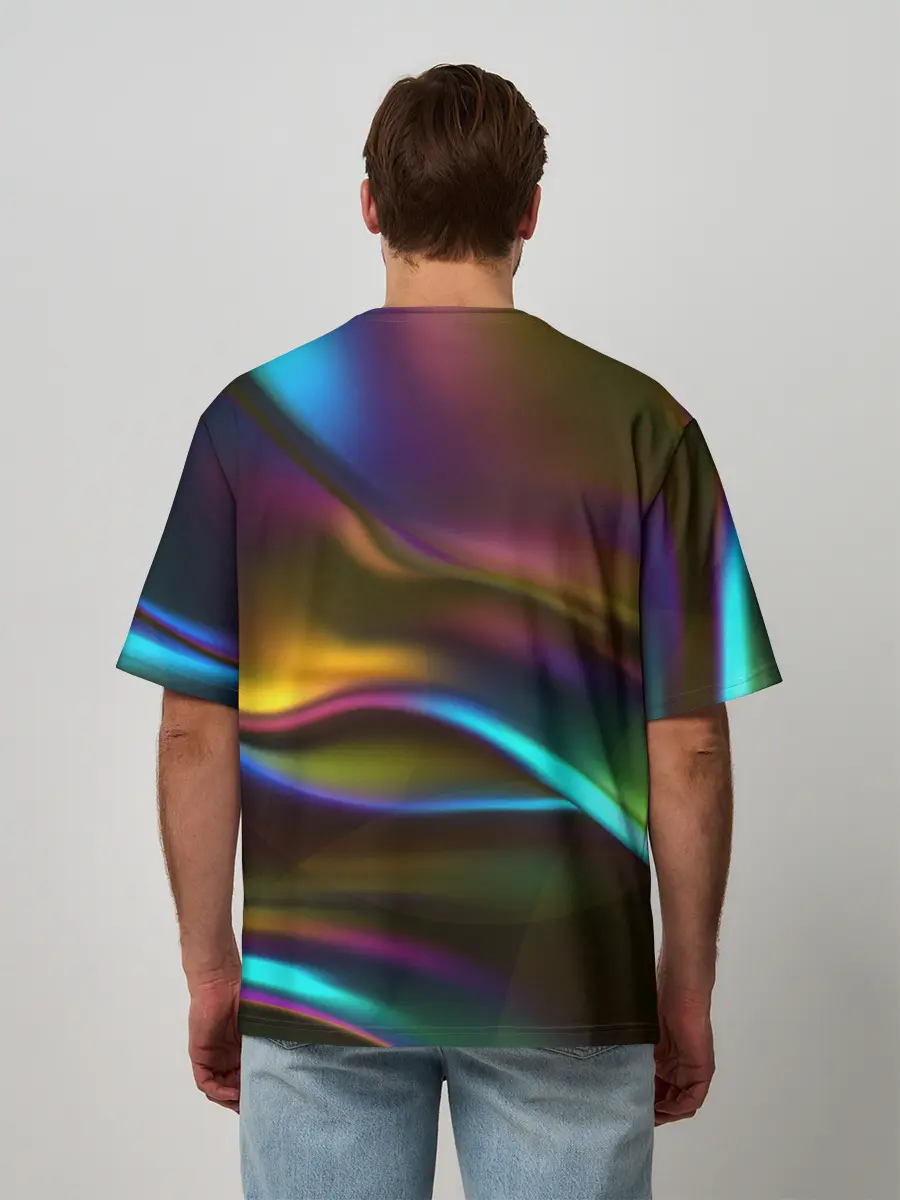 Мужская футболка оверсайз / Градиент