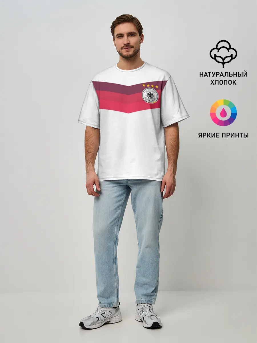 Мужская футболка оверсайз / Сборная Германии по футболу