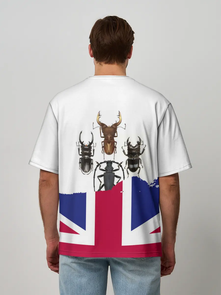 Мужская футболка оверсайз / Жуки