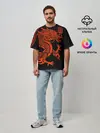 Мужская футболка оверсайз / RED CHINA DRAGON
