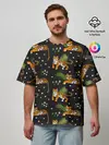 Мужская футболка оверсайз / Tigers | Тигровый Паттерн