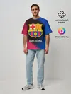Мужская футболка оверсайз / BARCELONA / БАРСЕЛОНА