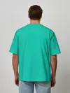 Мужская футболка оверсайз / Бискайский зеленый без рисунка