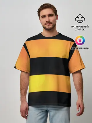 Мужская футболка оверсайз / Георгиевская лента