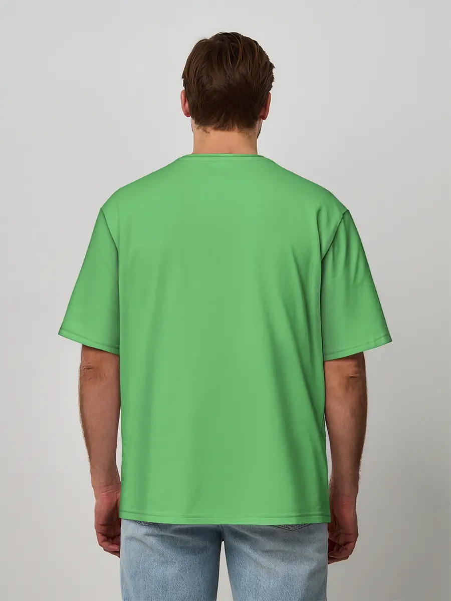 Мужская футболка оверсайз / Удачливый лис