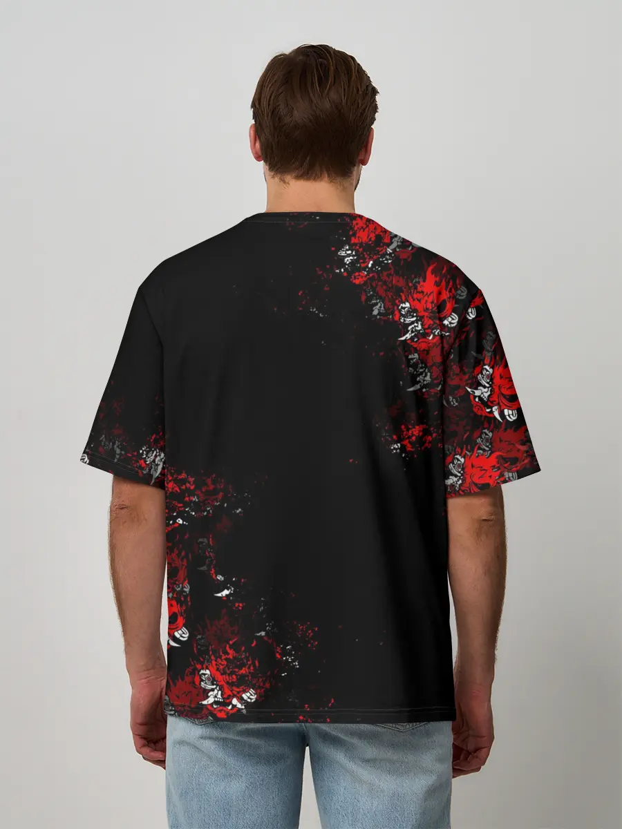 Мужская футболка оверсайз / SAMURAI / CYBERPUNK 2077