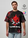 Мужская футболка оверсайз / SAMURAI / CYBERPUNK 2077