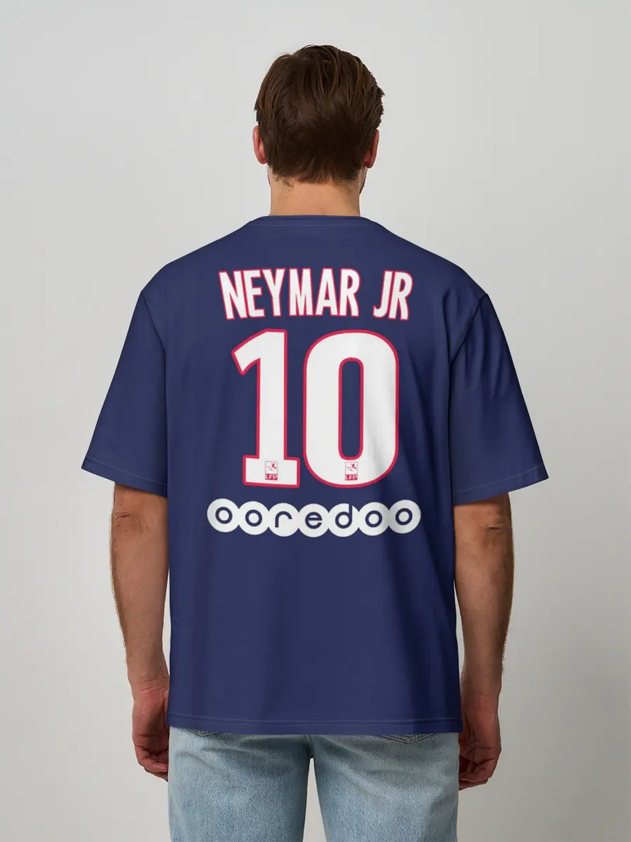 Мужская футболка оверсайз / Neymar Home 19-20