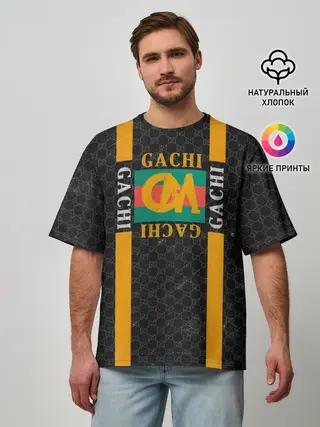 Мужская футболка оверсайз / Gachi BRAND