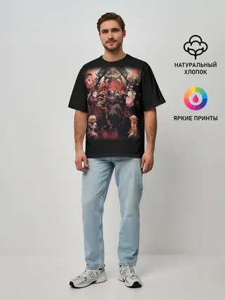 Мужская футболка оверсайз / Overlord