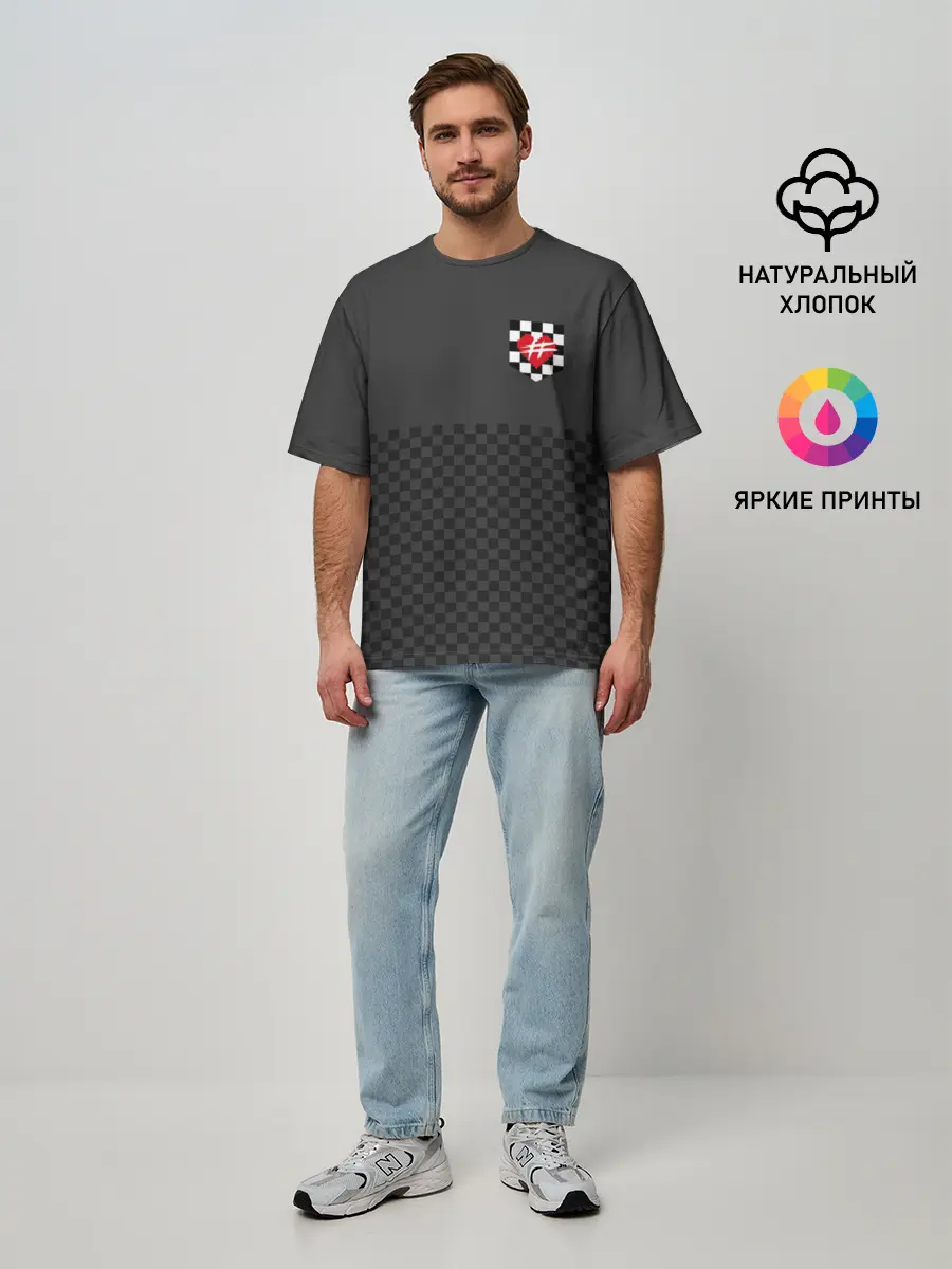 Мужская футболка оверсайз / ФРЕНДЗОНА Кармашек