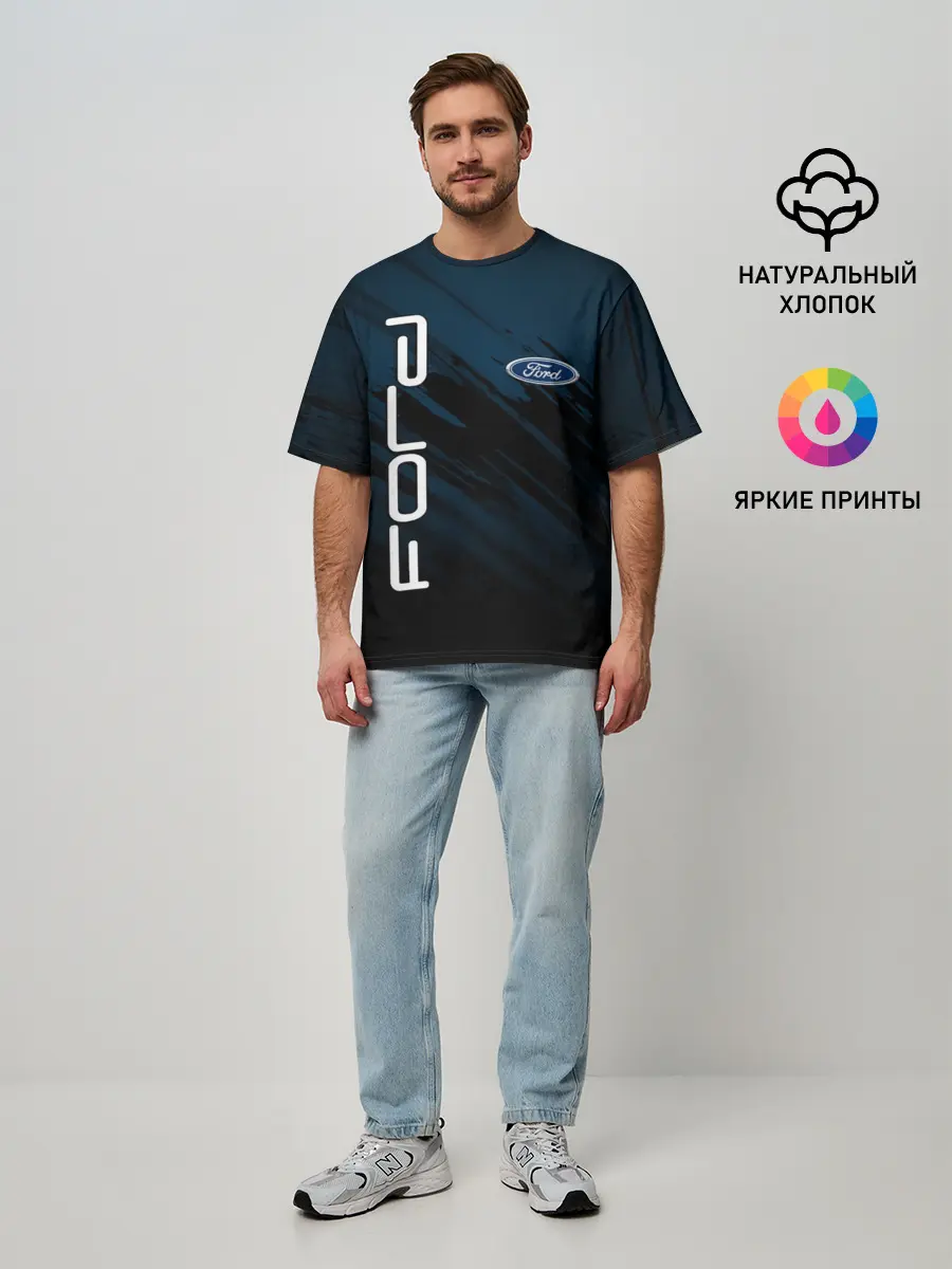 Мужская футболка оверсайз / FORD