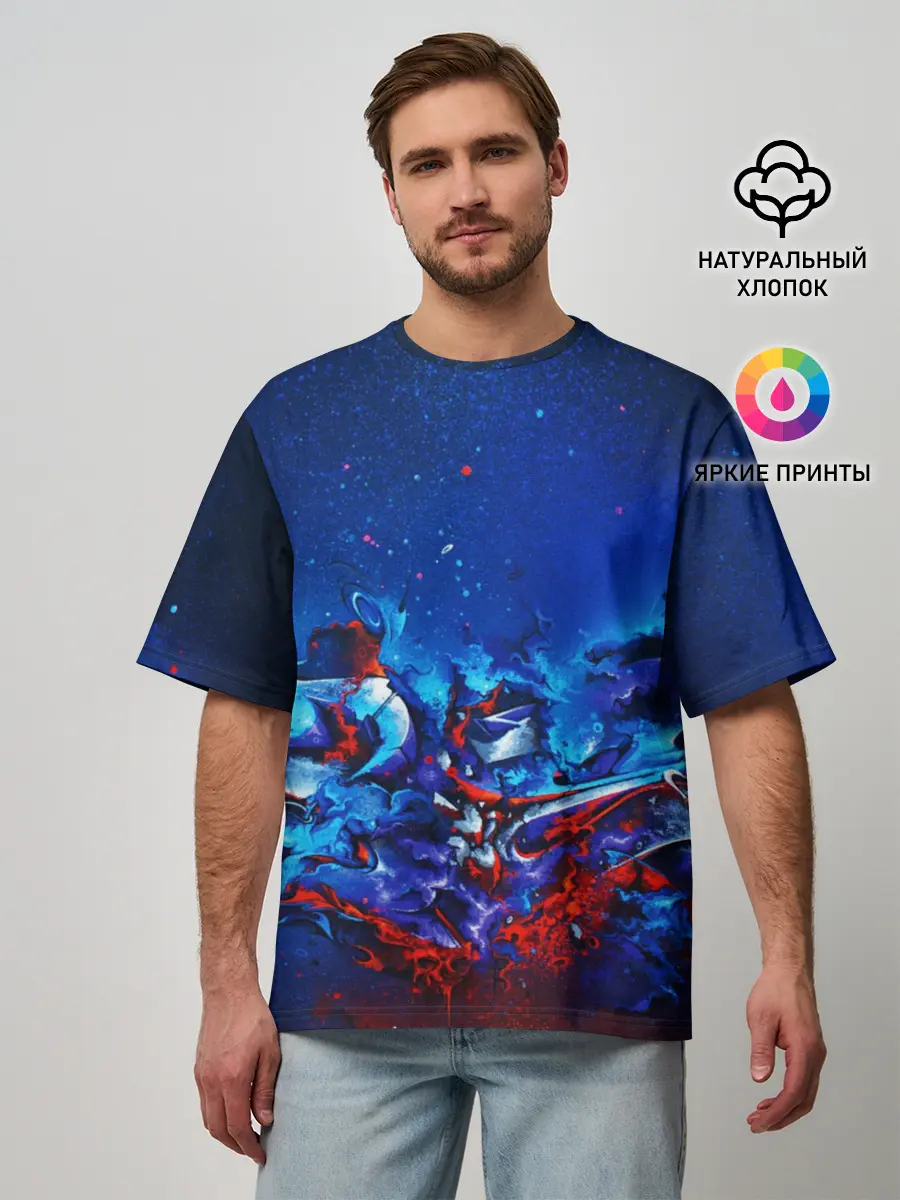 Мужская футболка оверсайз / Casual Color | Style