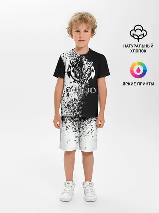 Детская пижама с шортами / чб спрей оверлорд