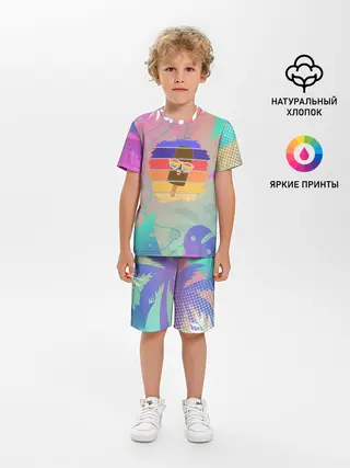 Детская пижама с шортами / Эскимо в Тропиках