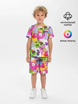 Детская пижама с шортами / Fall Guys