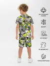 Детская пижама с шортами / Камуфляж с авокадо