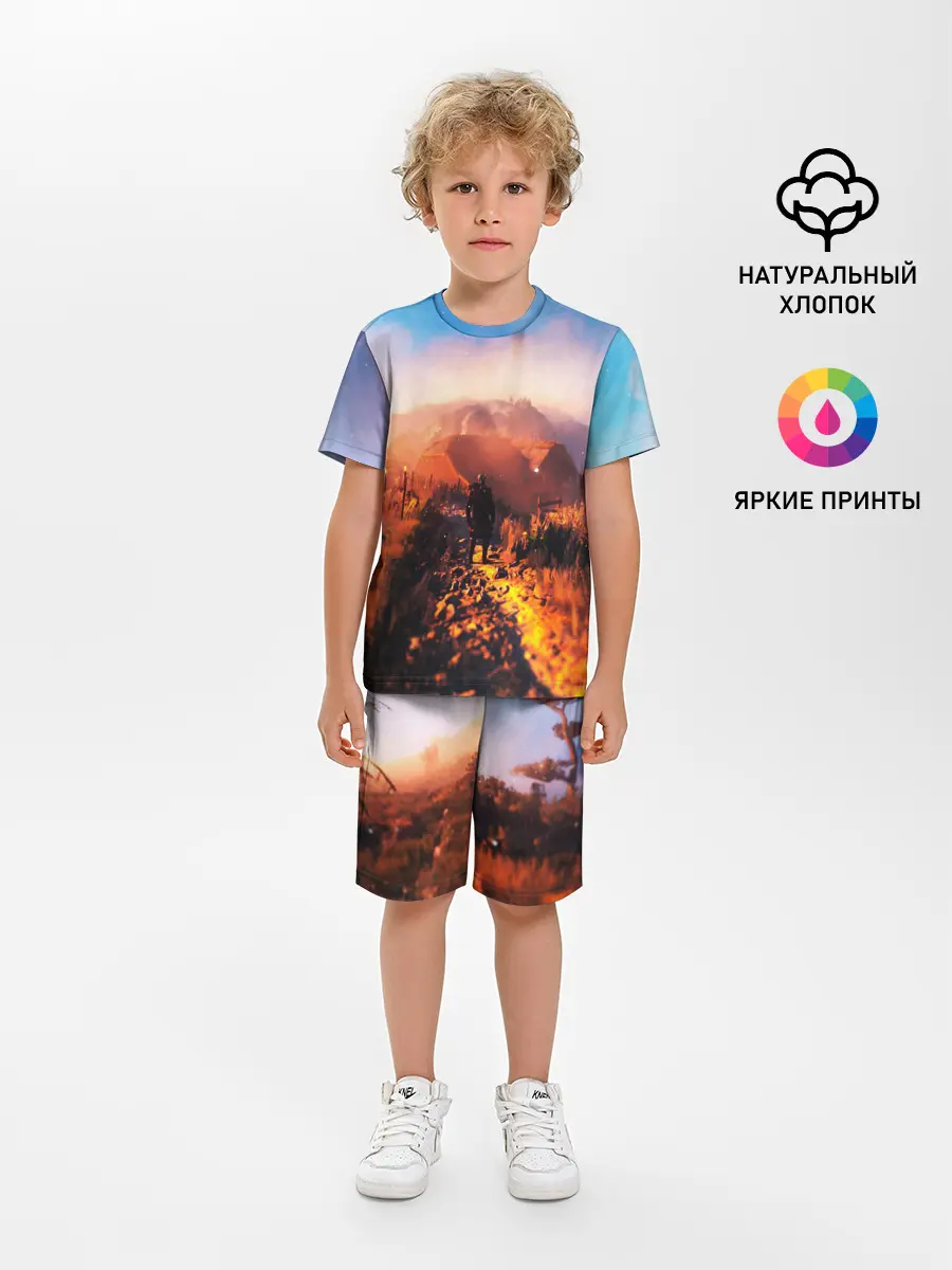 Детская пижама с шортами / ВЕДЬМАК