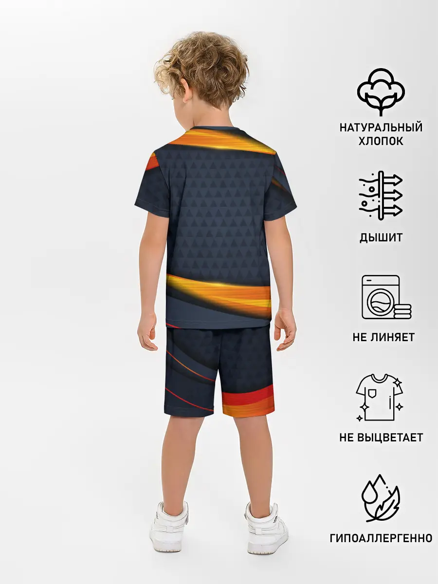 Детская пижама с шортами / Sport Dark style