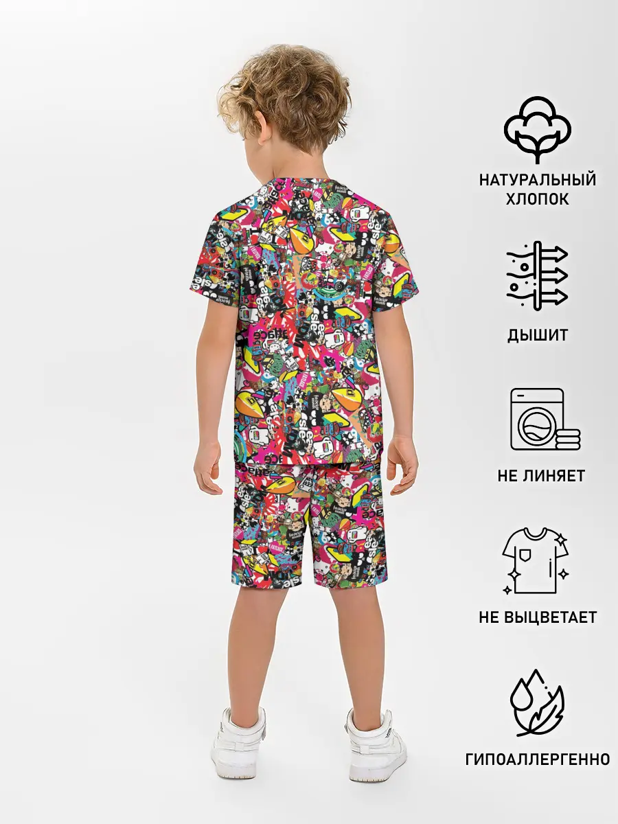 Детская пижама с шортами / Стикеры