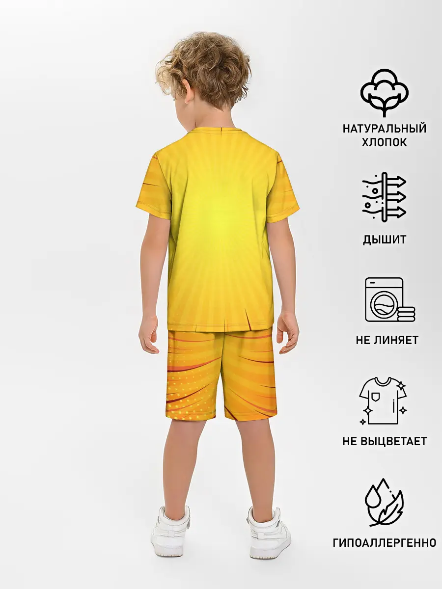 Детская пижама с шортами / Зеницу Агацума Kimetsu no Yaiba