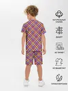 Детская пижама с шортами / Клеточный узор