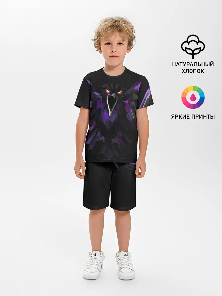 Детская пижама с шортами / Ястреб