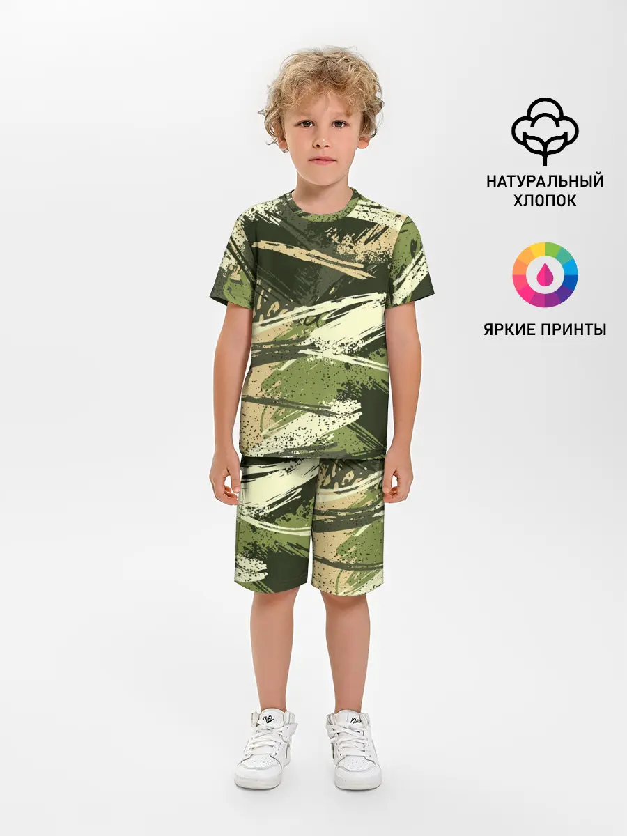 Детская пижама с шортами / КАМУФЛЯЖ