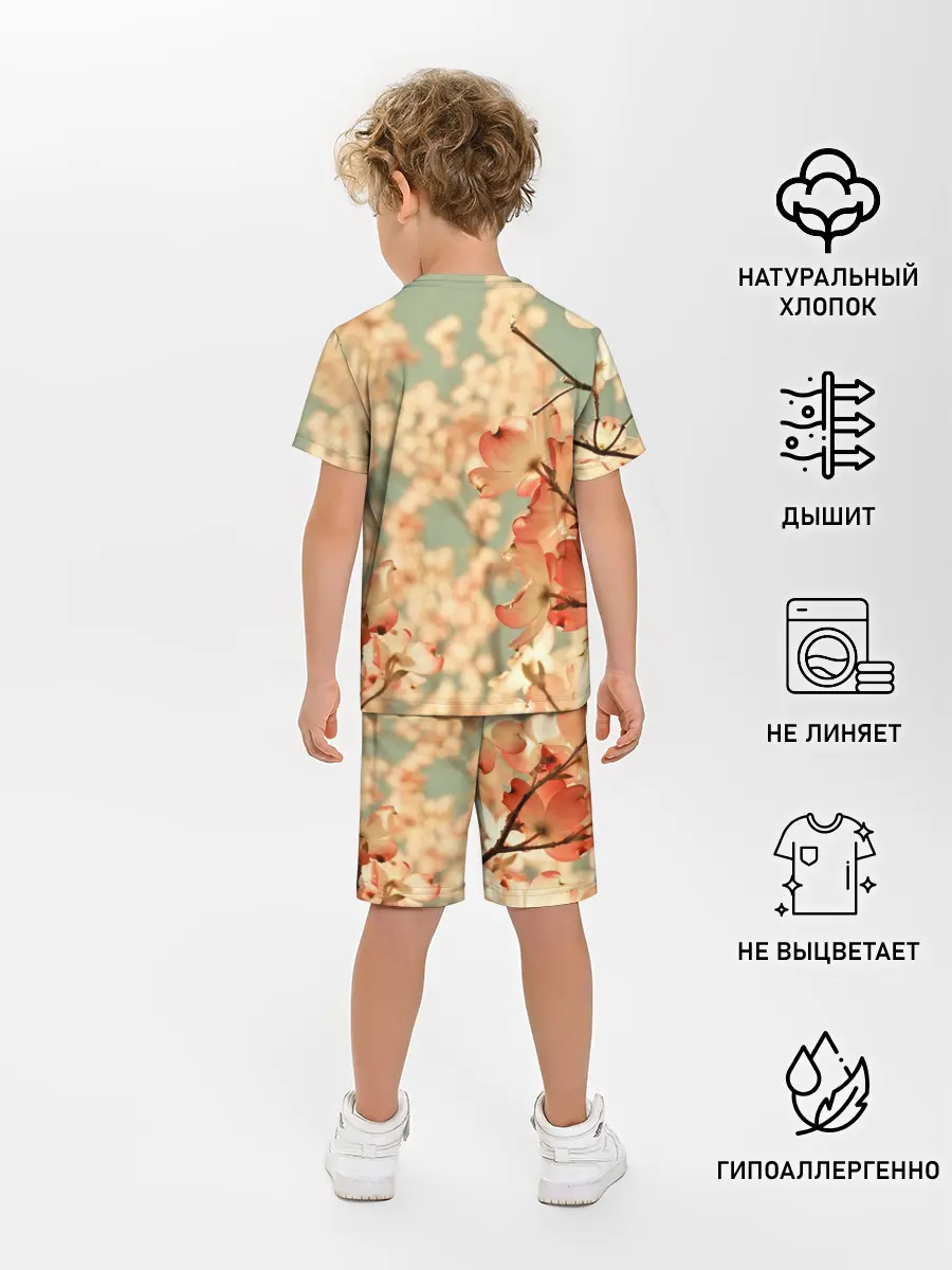 Детская пижама с шортами / Flowers