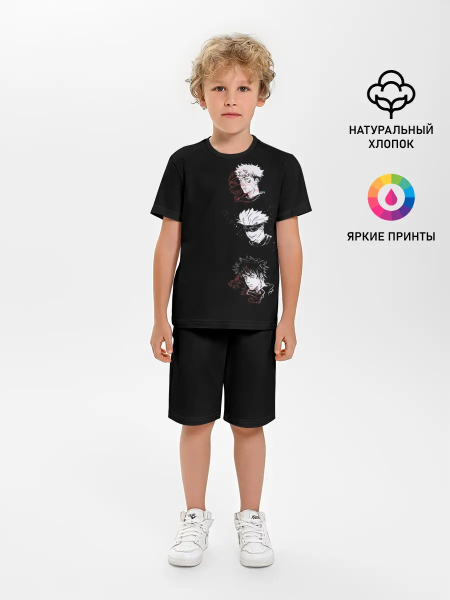 Детская пижама с шортами / JUJUTSU KAISEN три головы