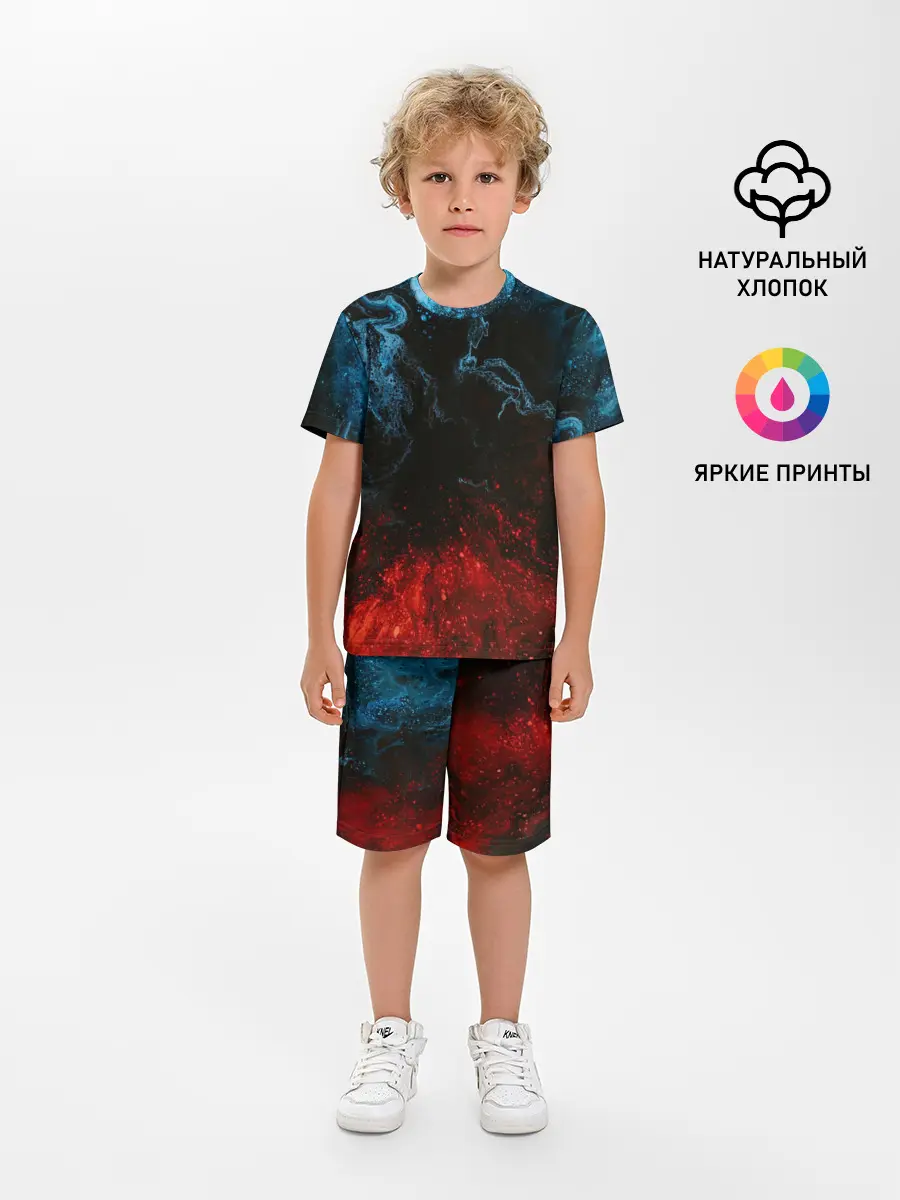 Детская пижама с шортами / Огонь И Вода