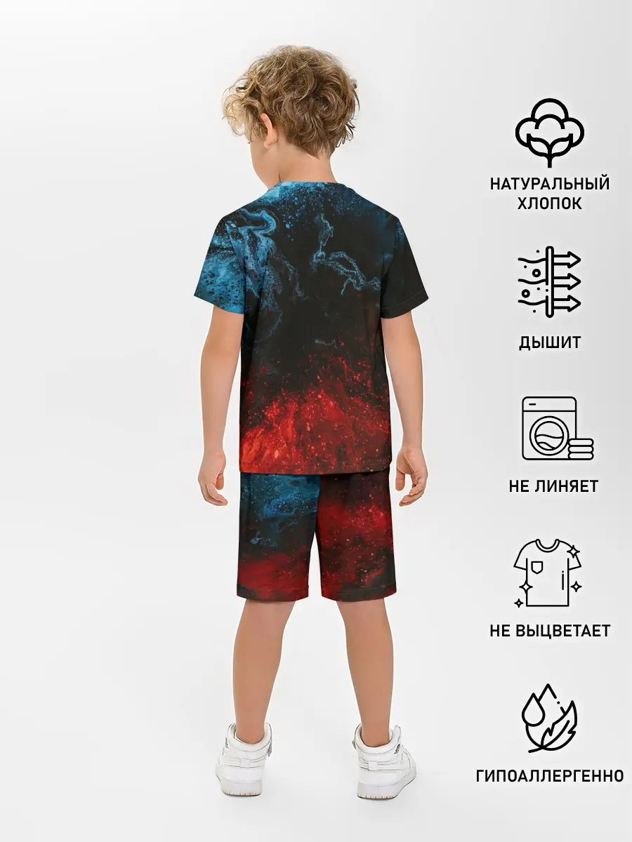 Детская пижама с шортами / Огонь И Вода