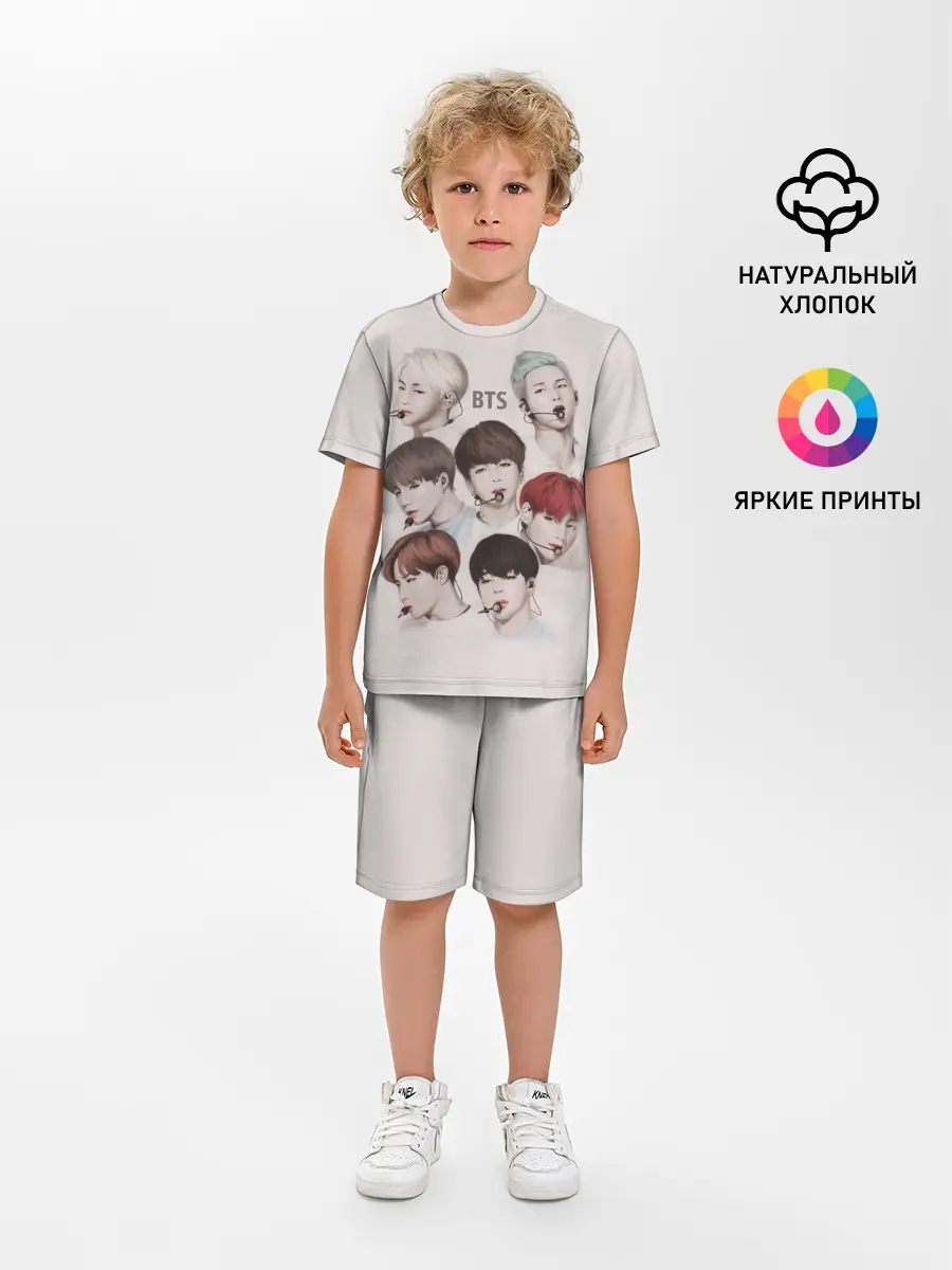 Детская пижама с шортами / BTS