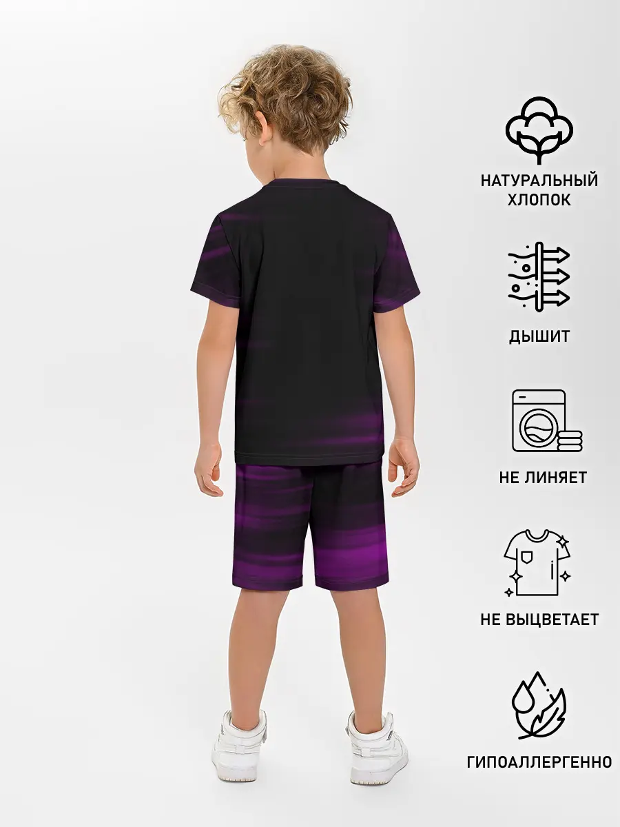 Детская пижама с шортами / Танджиро и Незуко Камадо