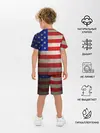 Детская пижама с шортами / Американский флаг