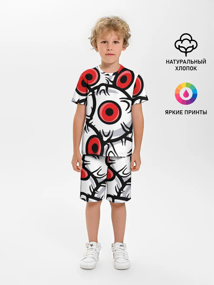 Детская пижама с шортами / ГЛАЗА ЗЛОДЕЯ | RED EYES