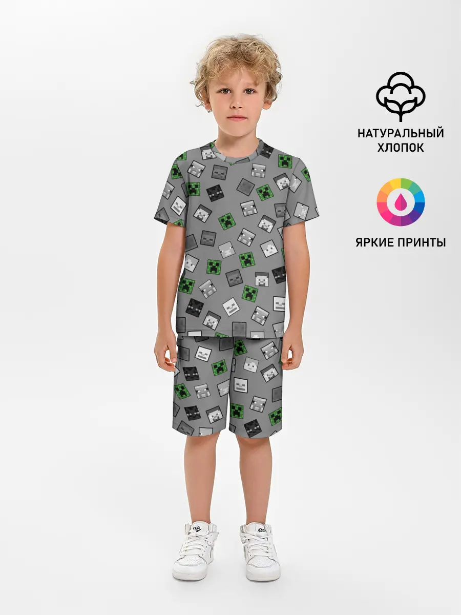 Детская пижама с шортами / Minecraft