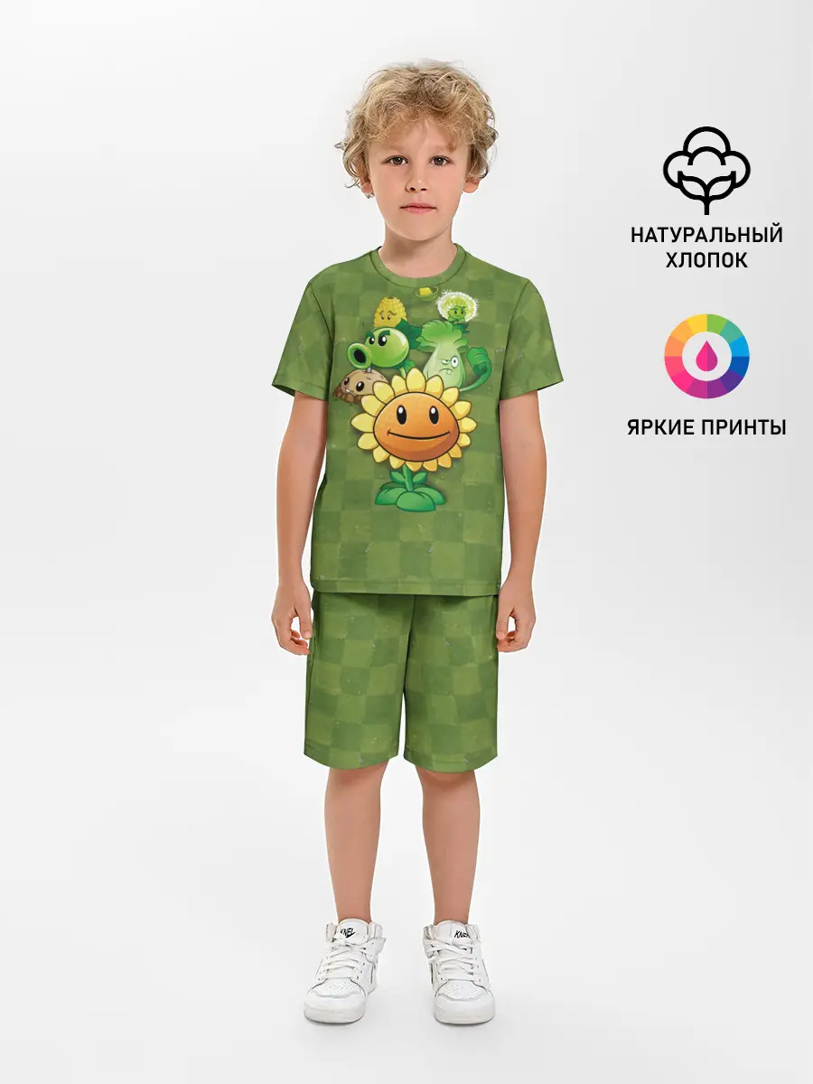 Детская пижама с шортами / Plants vs Zombies