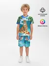 Детская пижама с шортами / Сёрфинг на Пицце