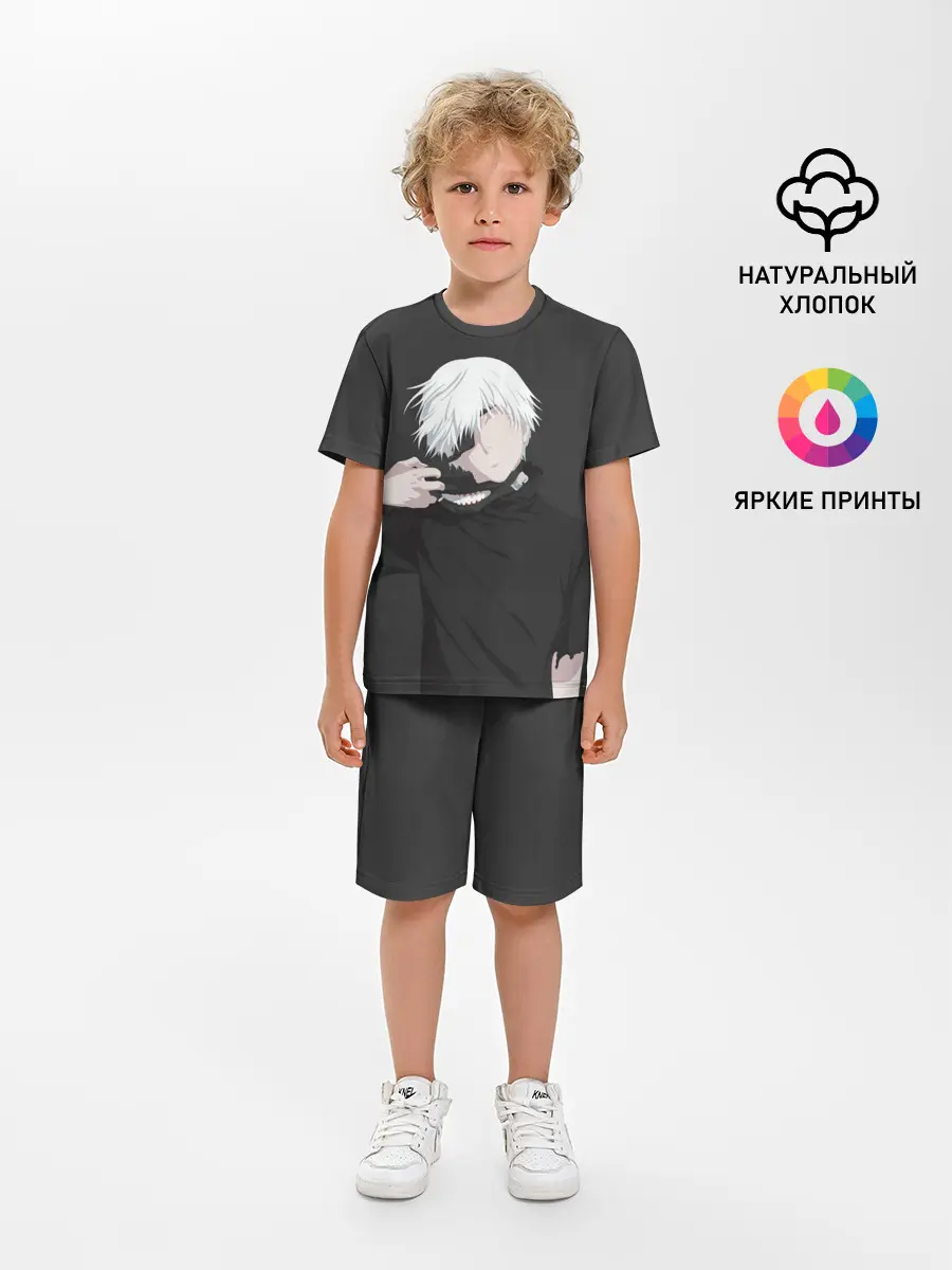 Детская пижама с шортами / Kaneki Ken снимает маску