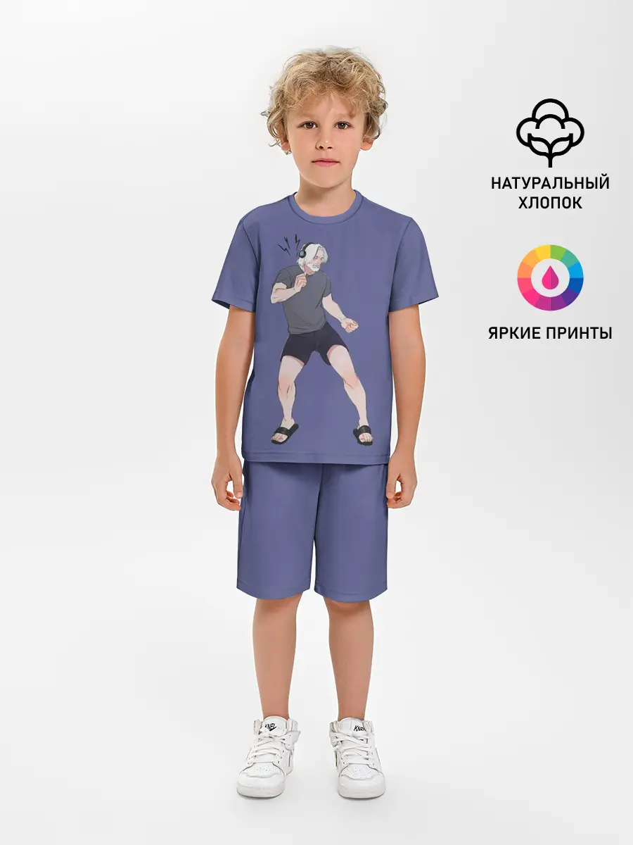 Детская пижама с шортами / Хэнк танцует