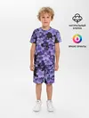 Детская пижама с шортами / Фиолетовый цвет весны