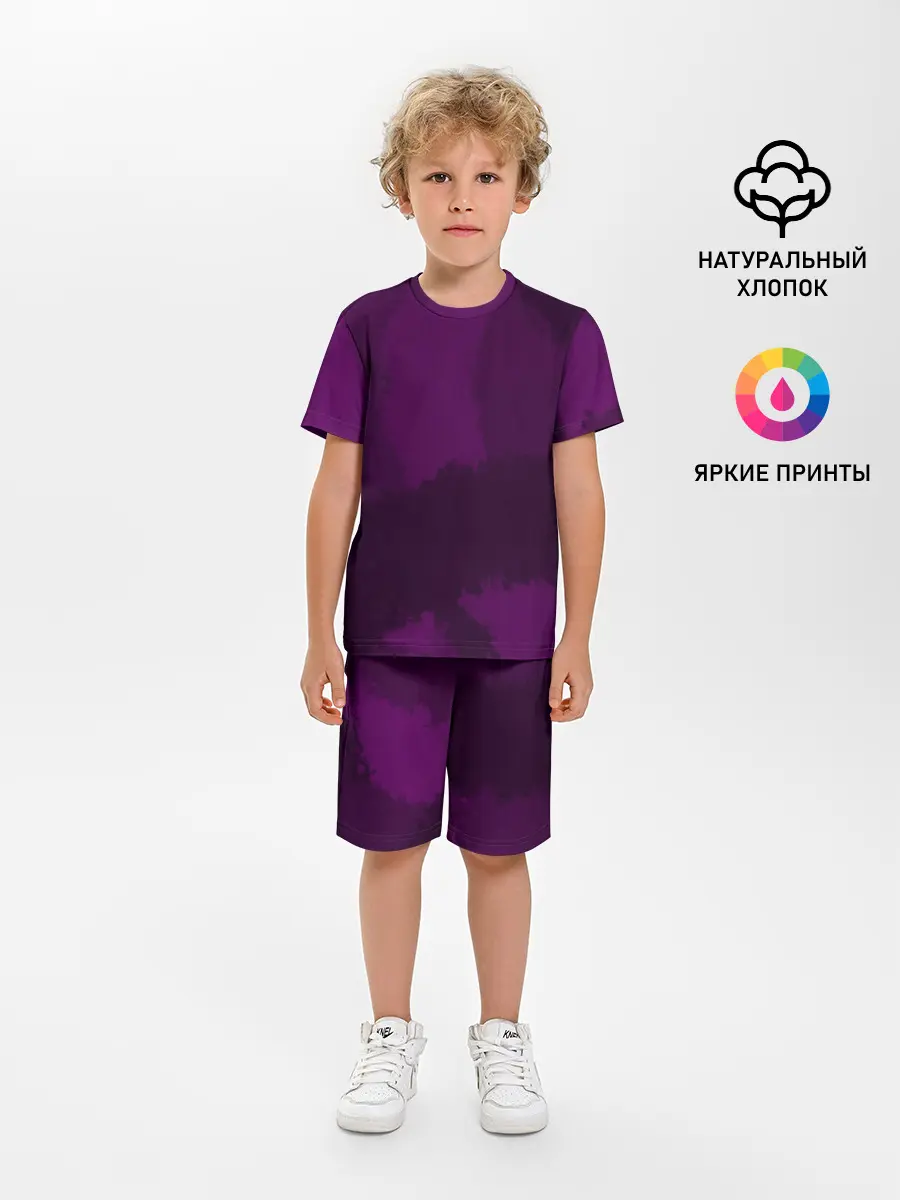 Детская пижама с шортами / Рисованные линии