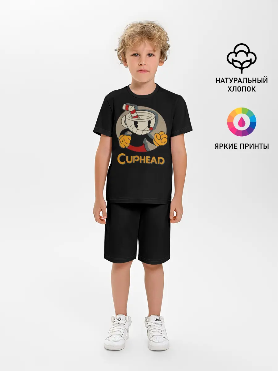 Детская пижама с шортами / Cuphead